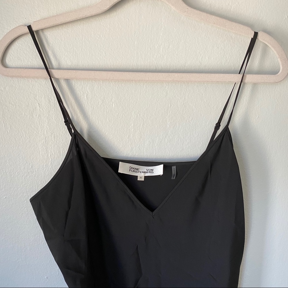 DVF Adelia Velvet Design Bell Sleeve Dress - Picture 5 of 6